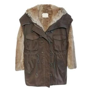 3.1 Phillip Lim cargo vest and fur jacket